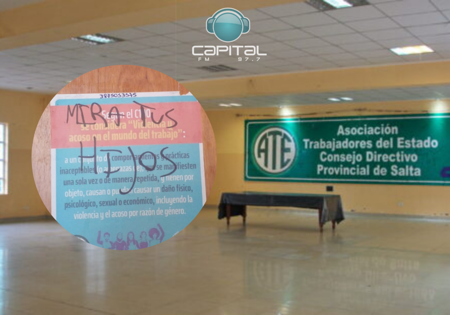 Hostigamiento y amenaza de muerte dentro de ATE