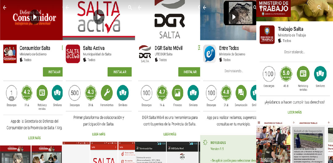 ¿Ya las tenes?/  Las  App gubernamentales de Salta no son las más elegidas
