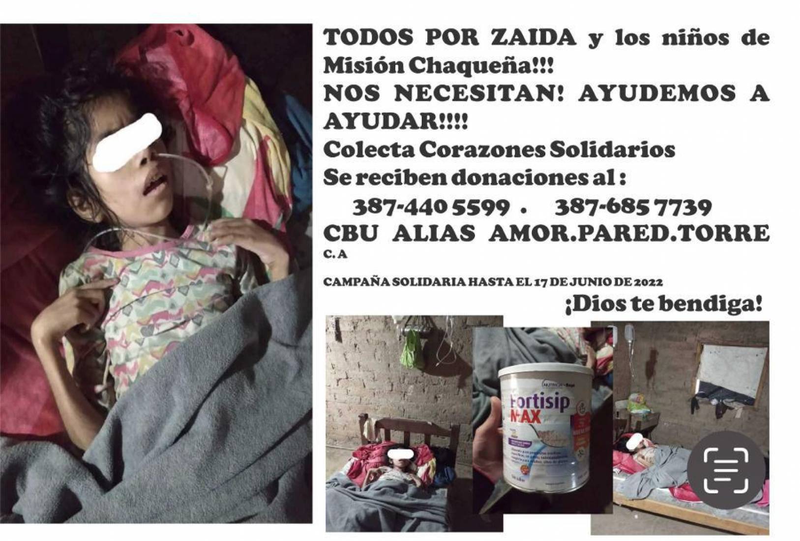 Zaida tiene 12 años, parálisis cerebral, su madre falleció de cáncer y el Estado está ausente